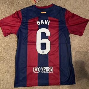 Gavi #6 Barcelona Home LaLiga Jersey